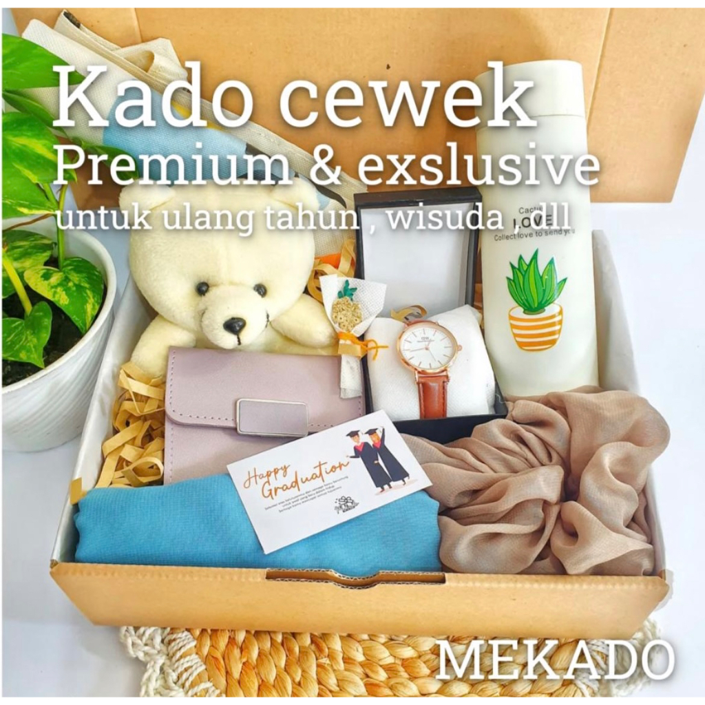 

Mekado - Kado Hampers Ulang Tahun Anniversary Wisuda Gift Pacar Sahabat Cewek cowok