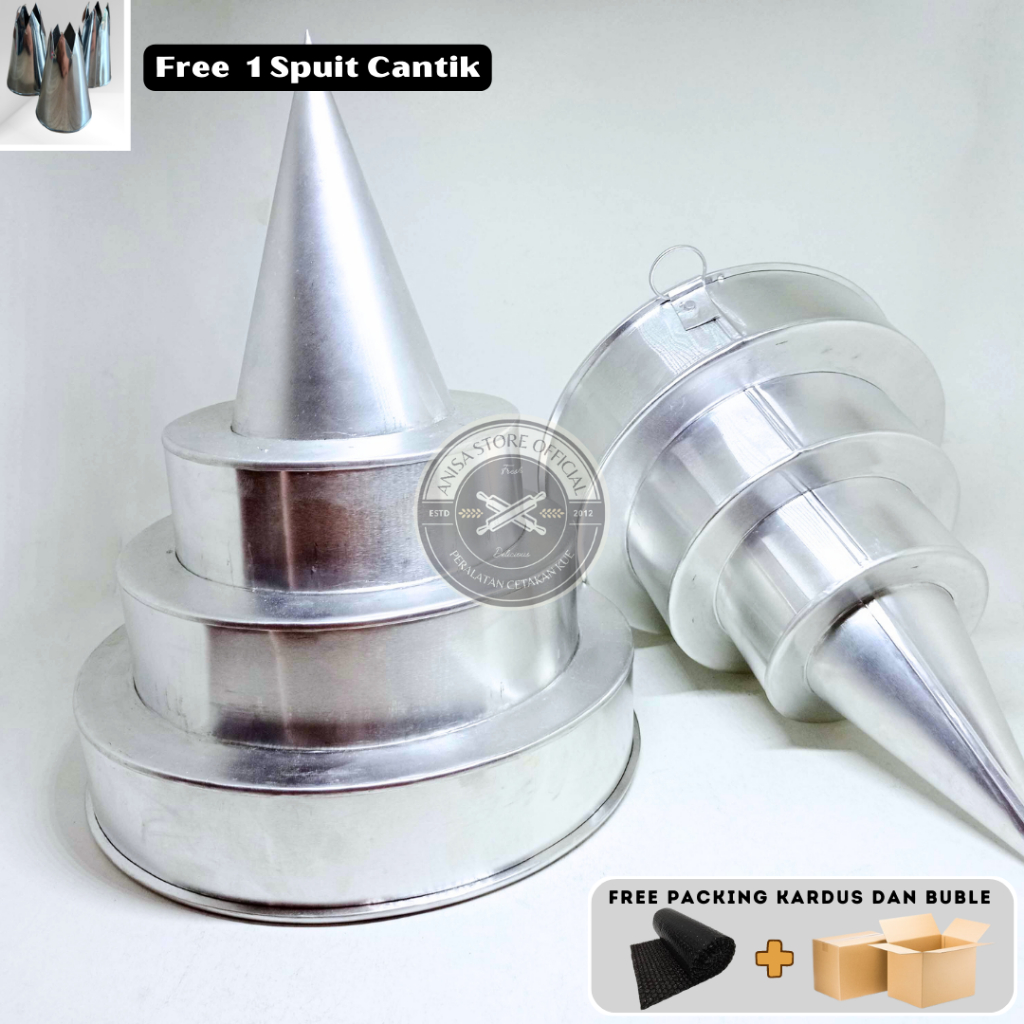 CETAKAN TUMPENG 3 SUSUN/LOYANG TUMPENG SUSUN PRESS/Tumpeng Piramida/CETAKAN TUMPENG BOROBUDUR/CETAKA