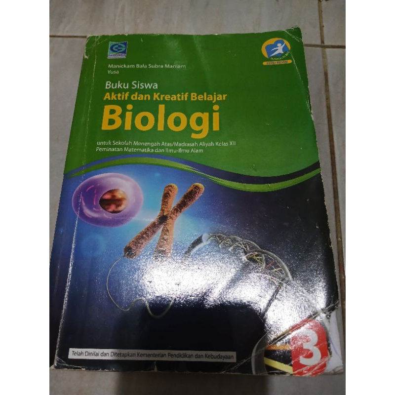

Buku Biologi SMA Kelas 12 / xxi