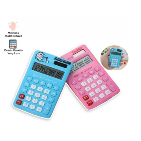 

Kalkulator Mini 12 Digit Portable Motif Kartun Calculator Travel Tombol Karet Creative calculator Slim Palm Mini Clculator Student Pocket