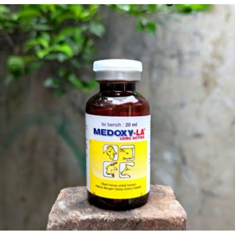 MEDOXY LA 20 ML Obat ayam dan hewan sapi / Obat kerbau / Obat  kambing sakit / Obat domba sakit penc