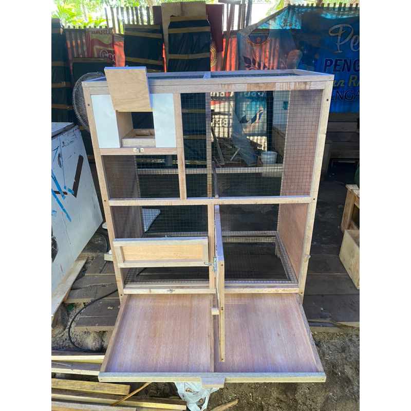 kandang burung kayu minimalis