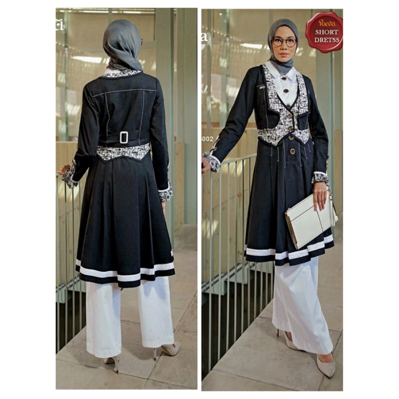 Tuneeca Poeva Shortdress Eleena PV-0223002 / Tunik Kekinian