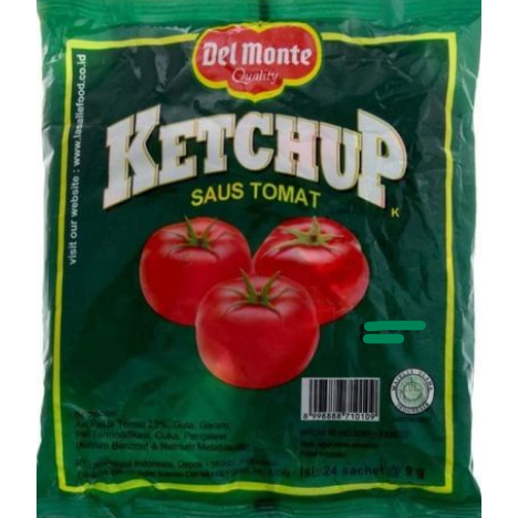 

DEL MONTE TOMAT SACHET 8 GR PER PAK ISI 24