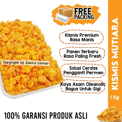 

Kismis Premium 1kg Asam Manis Mutiara Raisins Khas Arab Oleh-oleh Haji