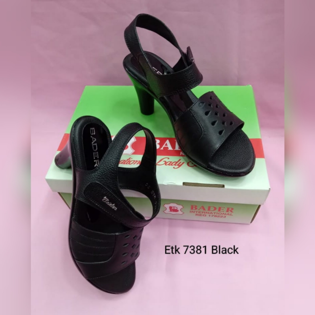 ws sandal bader/sandal kulit/sandal pesta/sandal hak tinggi/etk 7381