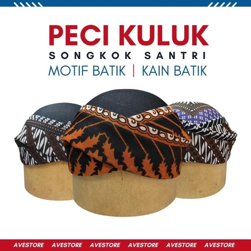 Peci Batik Kuluk santri peci kuluk santri batik