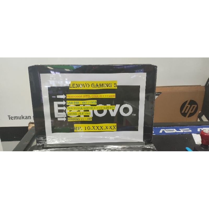 LENOVO GAMING 3 i5 - 11300H 8GB SSD 512GB GTX1650 4GB