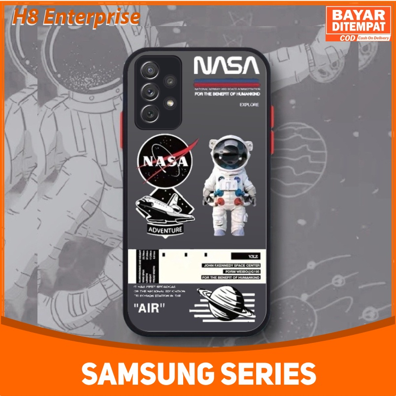 Case Samsung A34 A54 4G Casing Nasa Hybrid dove candy pelindung kamera