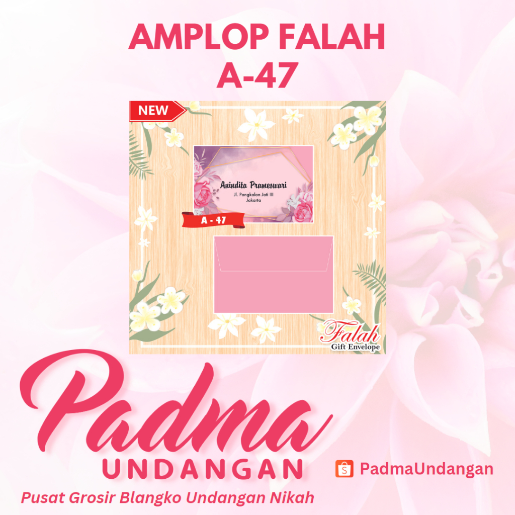 

Amplop Falah A-47 | PadmaUndangan