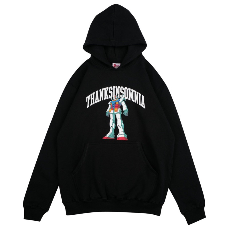 Hoodie Gundam Gruska Black Thanksinsomnia