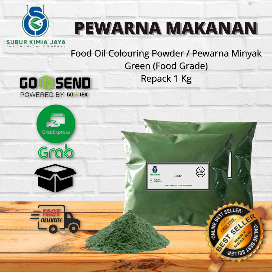 

Pewarna Bubuk Oil / Minyak Green Hijau 1 KG