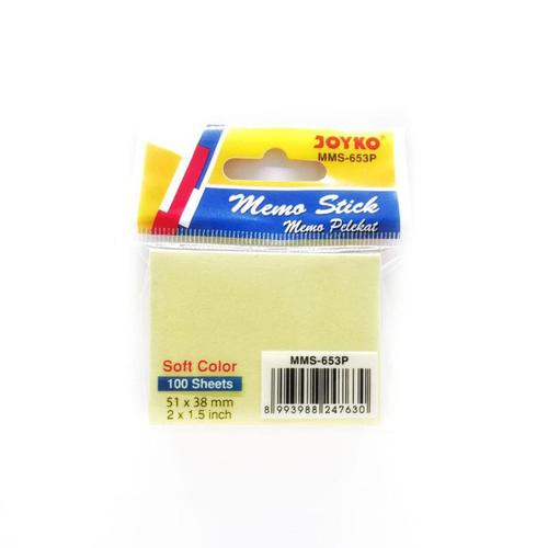 

STICKY NOTE JOYKO SOFT COLOR YELLOW / STICK NOTE KECIL / JOYKO MEMO STICK / KERTAS MEMO STICKY NOTES