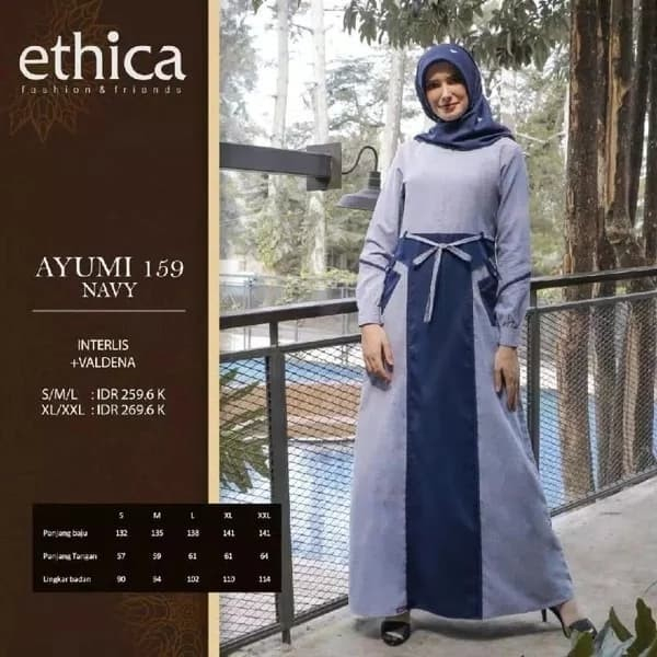 ETHICA AYUMI 159 SETELAN GAMIS DEWASA