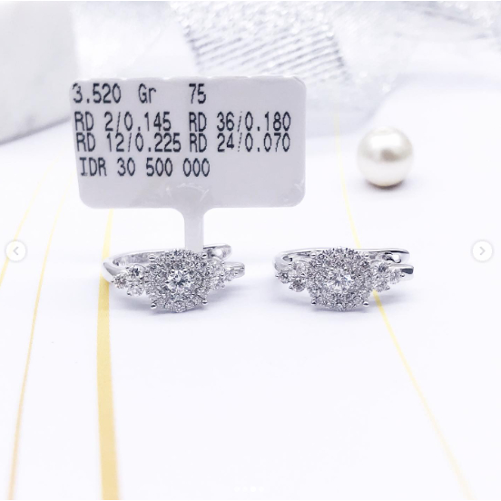 Elco Jewellery - Anting Berlian Eropa F Vvs | ABRT-00254SH Berkualitas dan Bergaransi