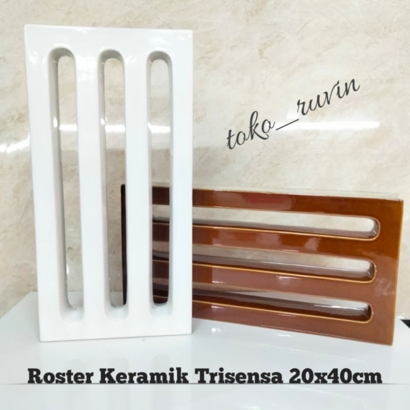 Roster RO-56E / Loster keramik trisensa / lubang angin ventilasi 20x40cm