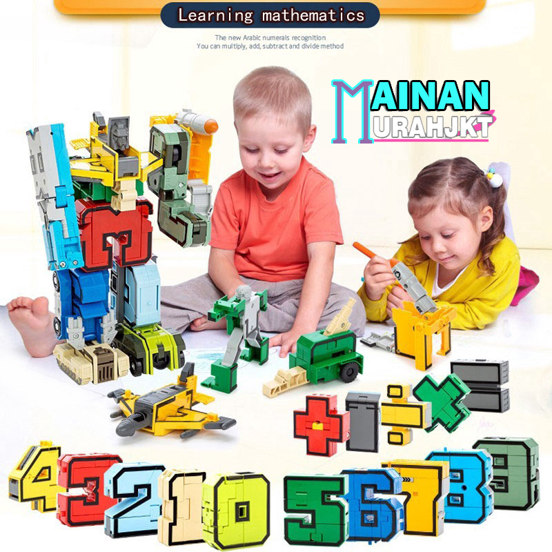 MAINANA ANAK DEFORMATION NUMBER ANGKA TRANSFORMASI ROBOT SATUAN