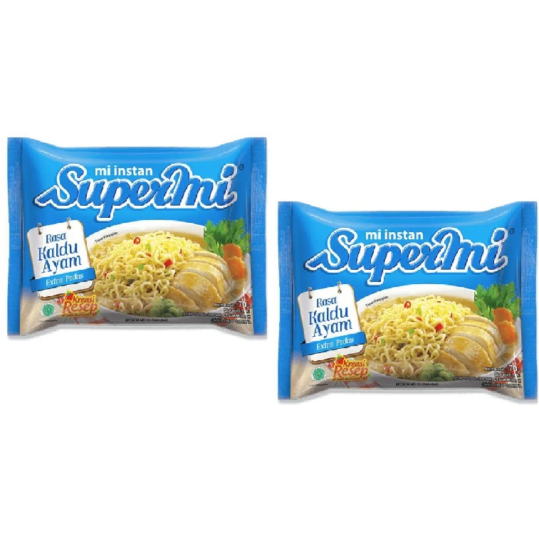 Supermi Mi Instan Rasa Kaldu Ayam 70Gr Kuah Mie Rebus Extra Pedas Z2Z3