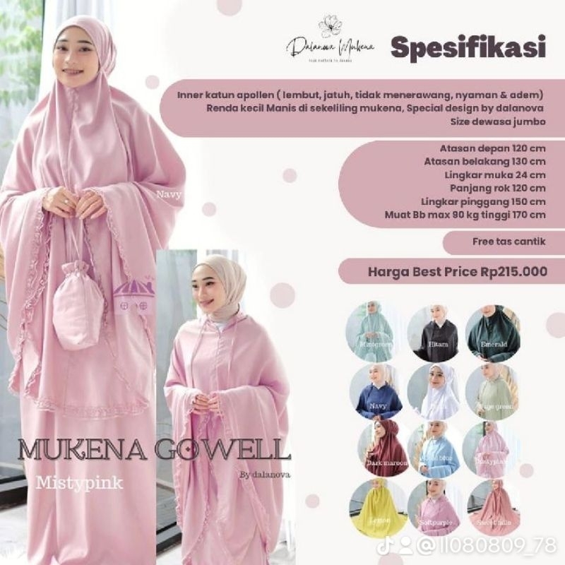 Mukena Dalanova Gowell