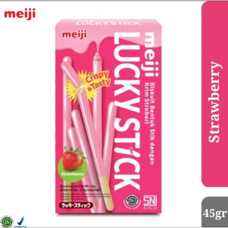 

Meiji Lucky Stick Strawberry 45gr