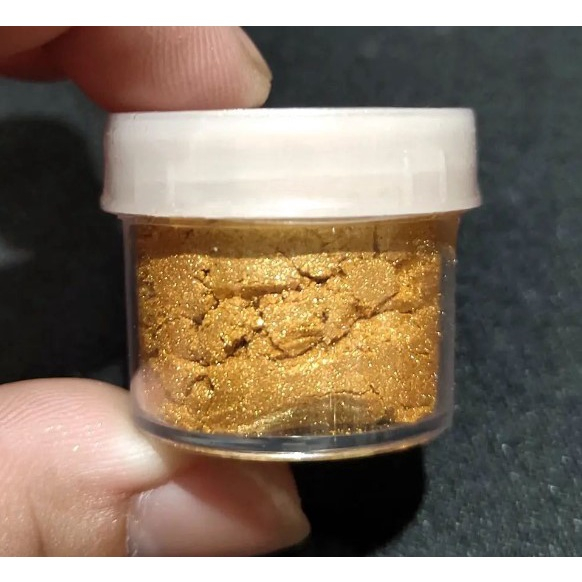 

Lustre Dust Gold Silver Bubuk Glitter 3 Gram bisa dimakan Edible [1 pack] Grosiran Murah