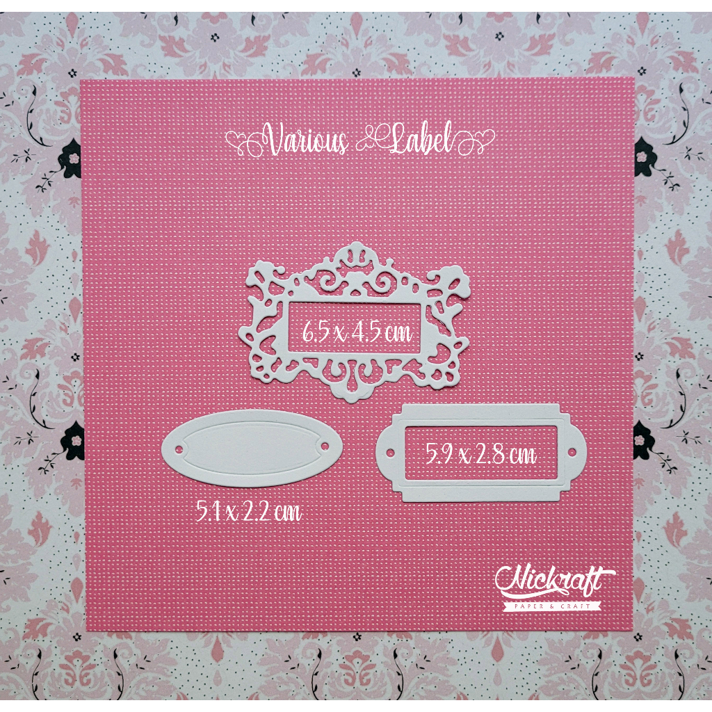 

VARIOUS LABEL - Hiasan Scrapbook Jurnal Die Cut Journaling Bujo