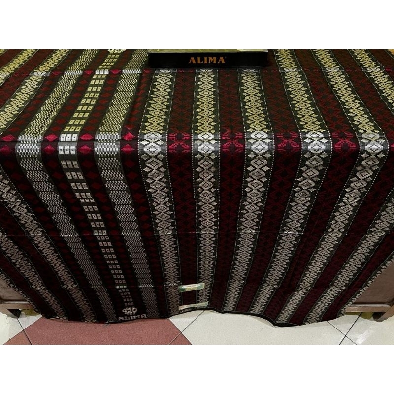 COD / SARUNG ALIMA 420 MOTIF TIMBUL SONGKET FULL SUTRA ori by ALIMA (N)