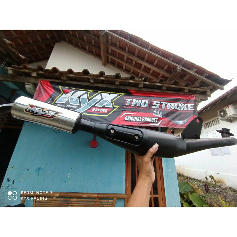 knalpot standar racing yamaha Alfa original KYX racing