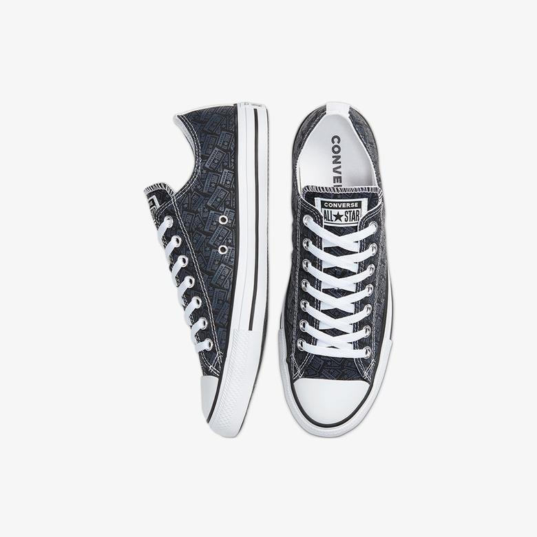 Sepatu Sneakers Pria Converse Chuck Taylor All Star Logo Graphic Ox Black