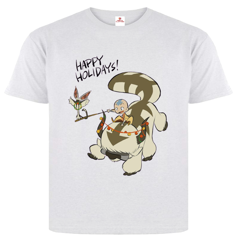Kaos Anime / Kaos Avatar of Aang Happy Holidays