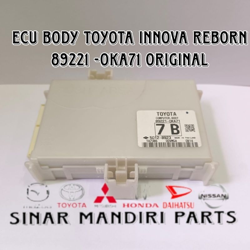 Ecu body toyota innova reborn 89221 -0KA71 original