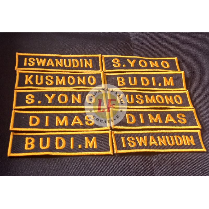 nama/label  bordir