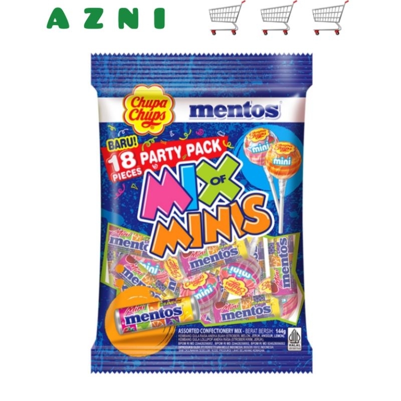 

mentos Chupa Chups Permen Party Pack Mix of Minis 144 g