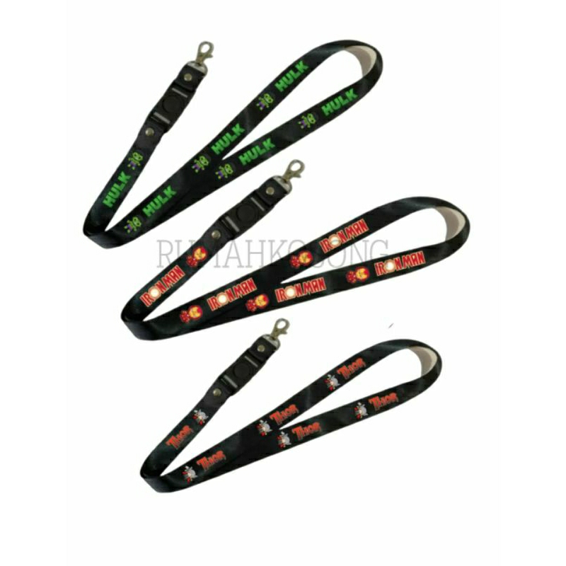 

Lanyard Ironman Captain America Spiderman Guardian of Galaxy ID Card Marvel Custom Kartun Tali Gantungan Pods Name Tag Kartu Nama