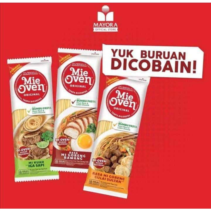 

Promo Diskon Murah Meriah Mie Oven Mayora &1gr