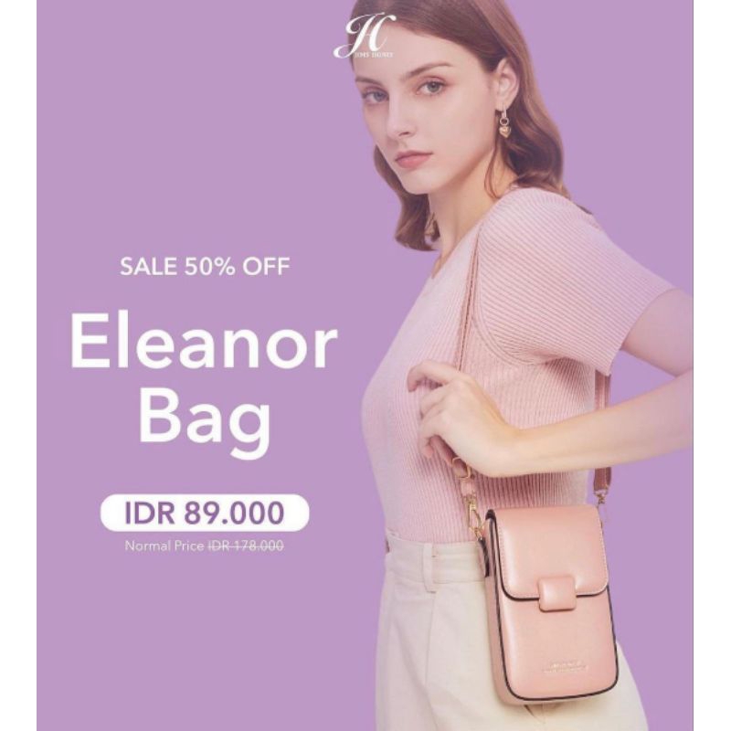 Eleanor Mini Bag/Tas Wanita/Tas Mini/Mini Bag Jimshoney/Tas Kekinian/Tas Jimshoney