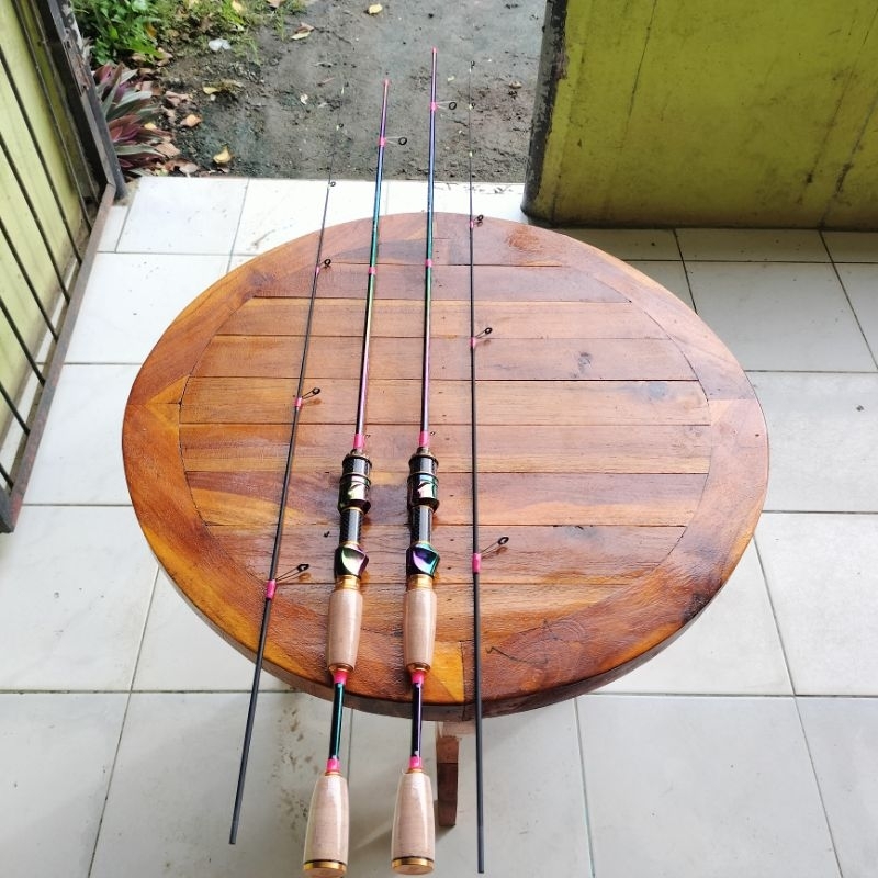 joran pancing spinning UL carbon solid