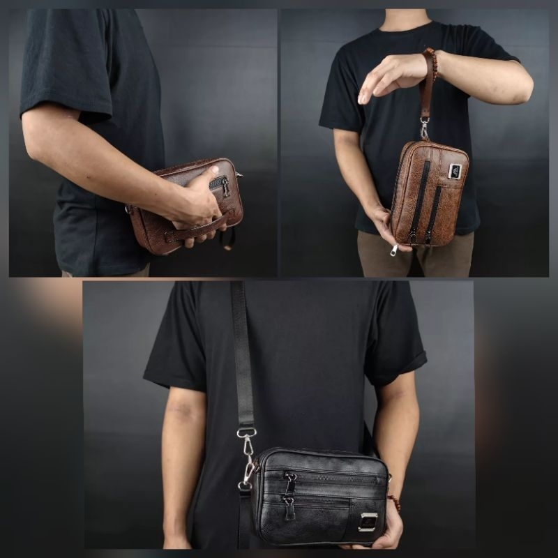 Tas selempang handbag clutch pria polo