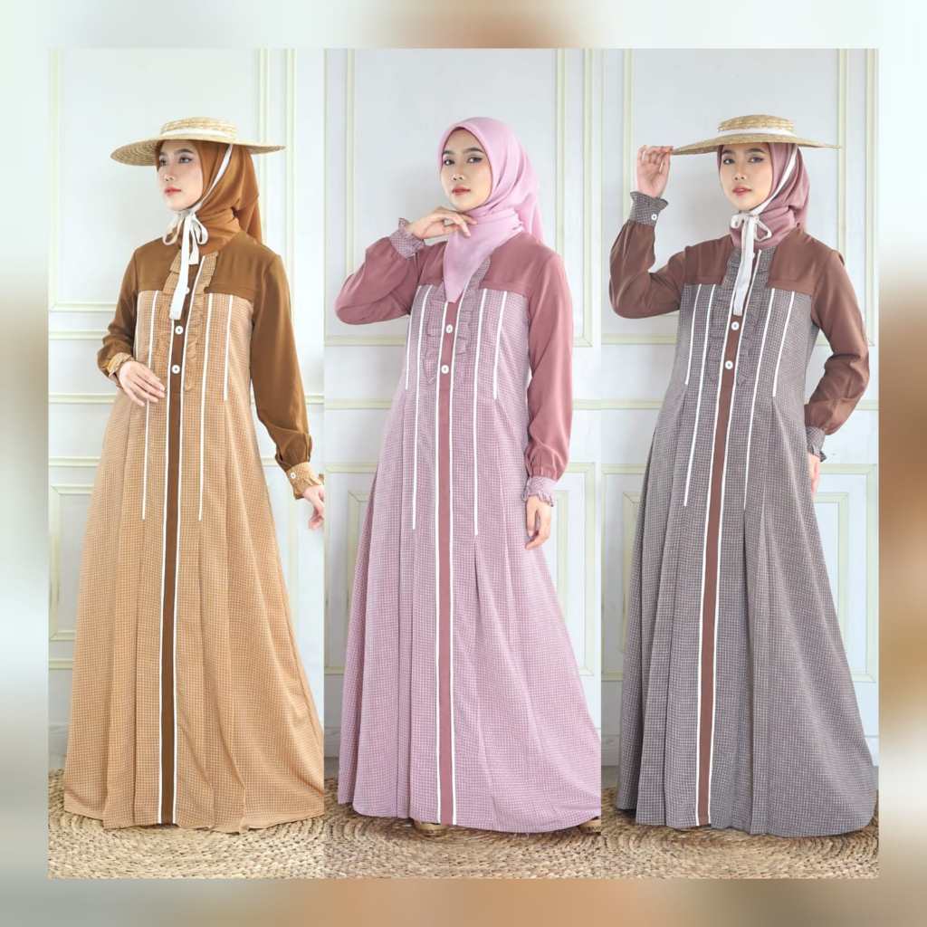 DRESS MEIRIN  Nubua Fashion Gamis Elegan Wanita Muslimah