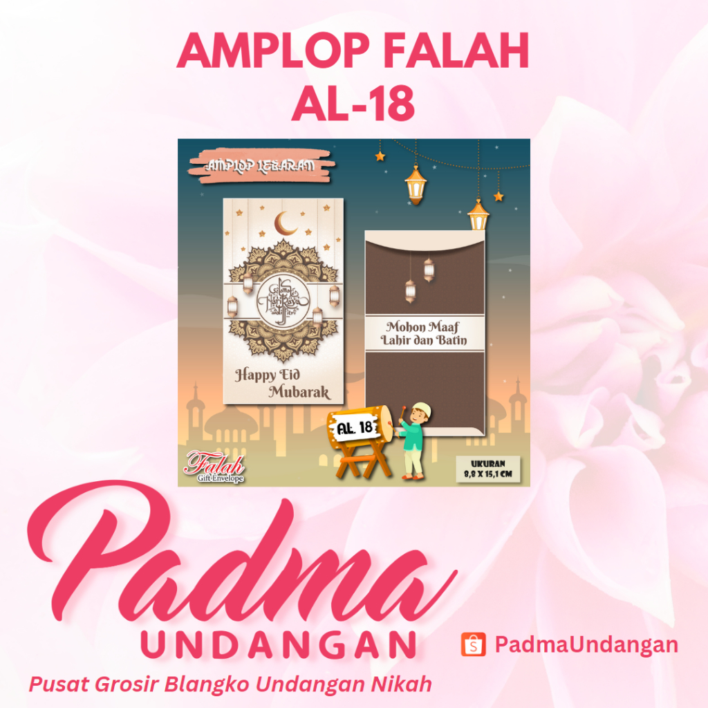 

Amplop Falah AL-18 | PadmaUndangan