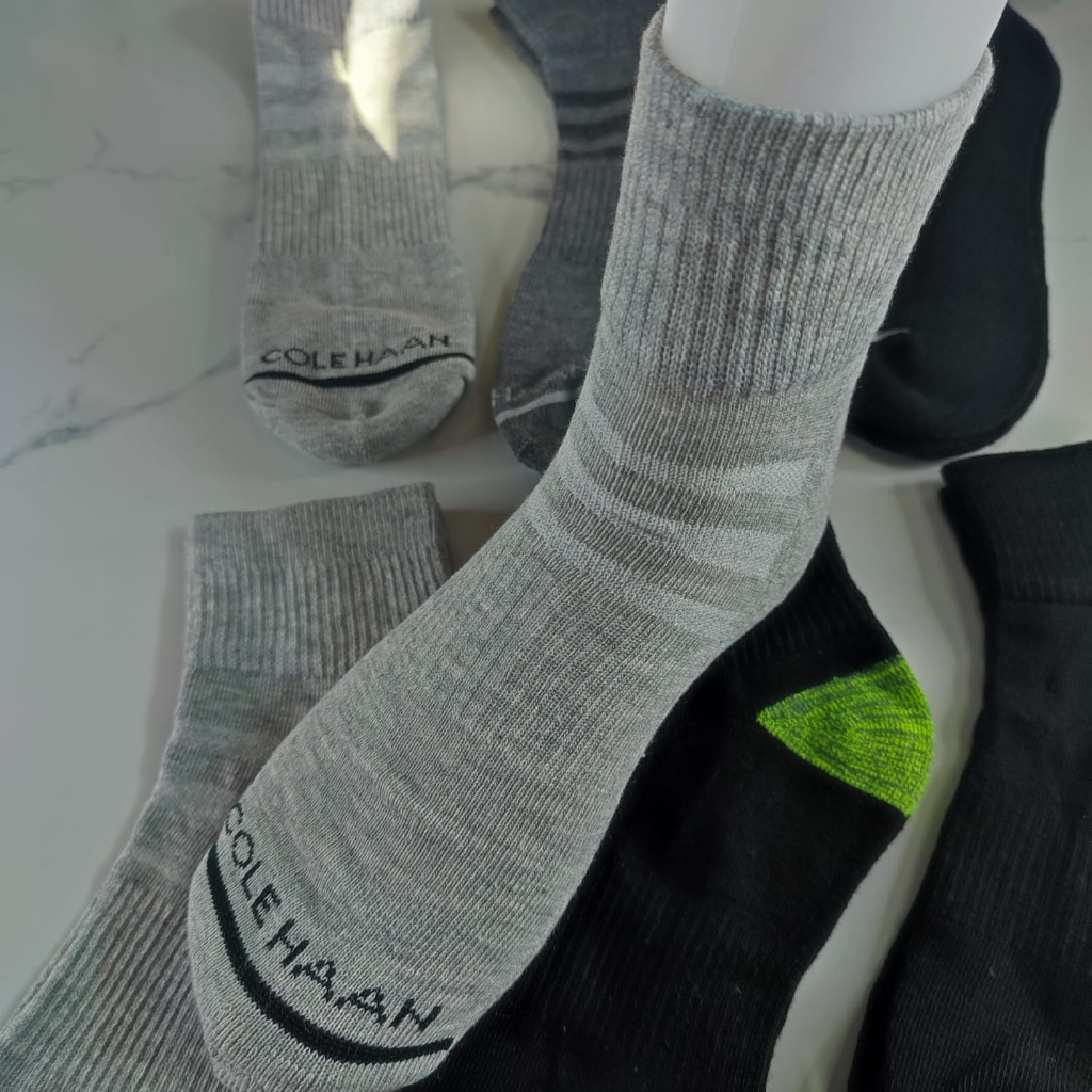 Kaos Kaki Cole Haan Men's Cushion Quarter Socks Tebal