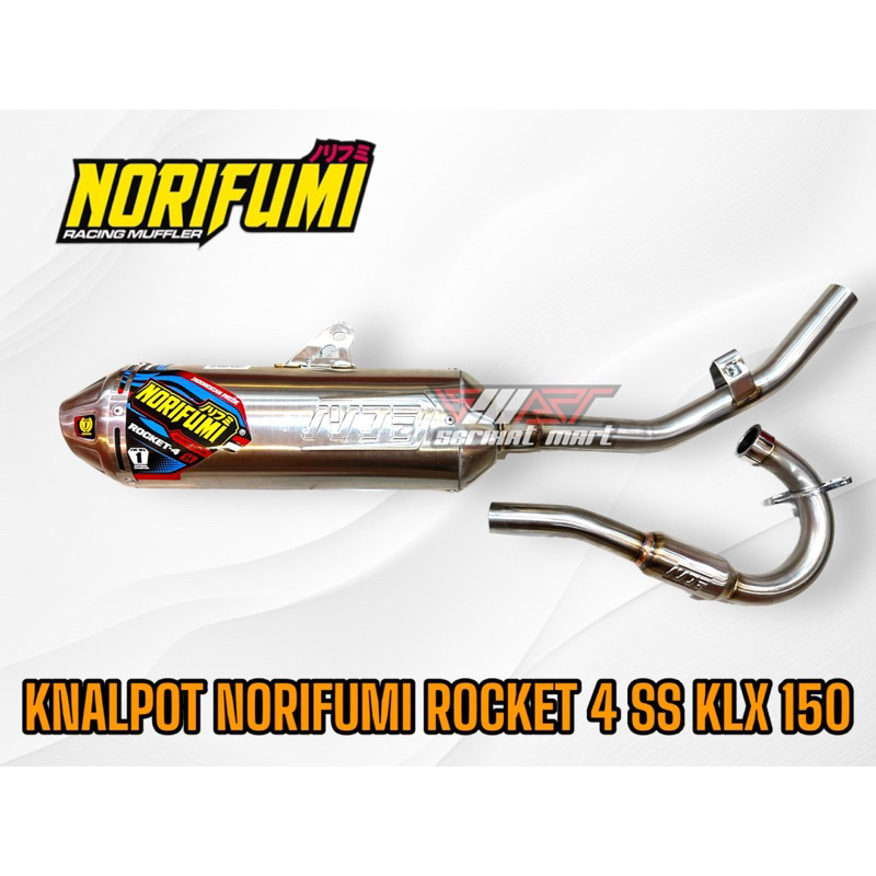 KNALPOT NORIFUMI ROCKET 4 KLX 150 ORIGINAL