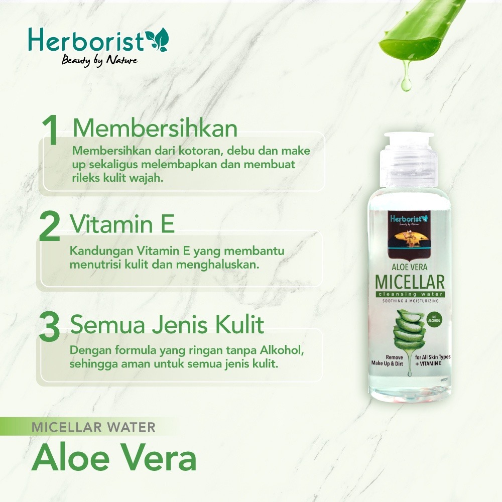 HERBORIST Aloe Vera Series - Gel 98% | Face Mist | Micellar Water