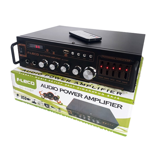 Power Amplifier Bluetooth Fleco SC 111 BT Ampli Bluetooth Stereo