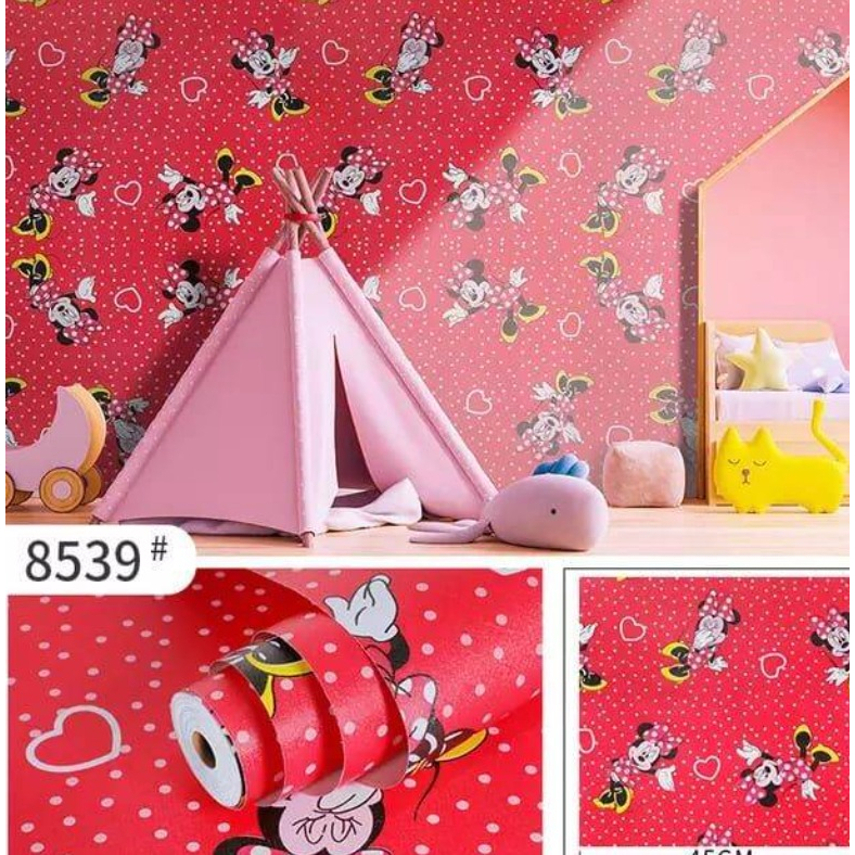 Wallpaper Tembok kamar anak - Wallpaper Stiker Dinding- 10 Meter