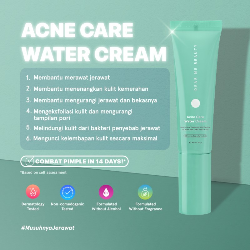 DEAR ME BEAUTY ACNE WATER CREAM MOISTURIZER