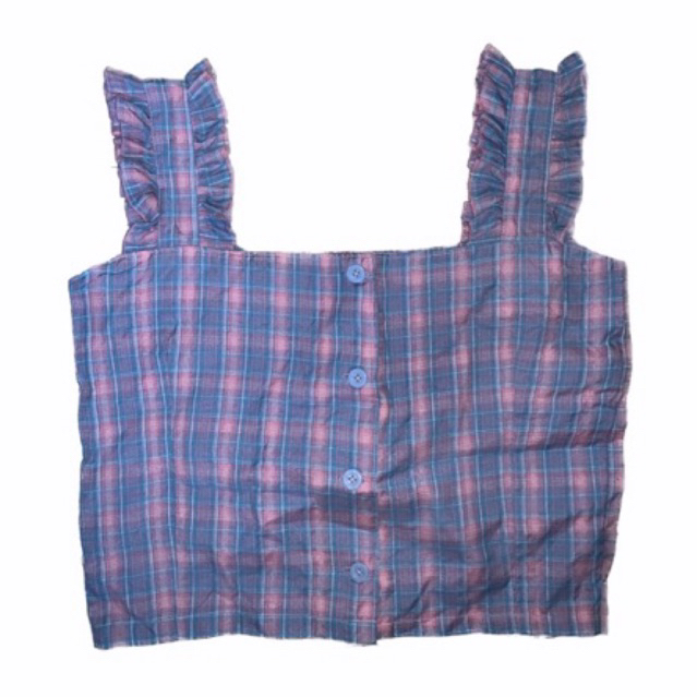 tanktop crop tartan