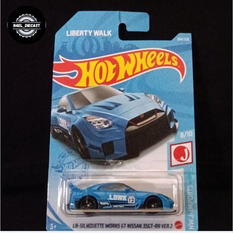 Hotwheels LBWK SILHOUETTE R35 BIRU