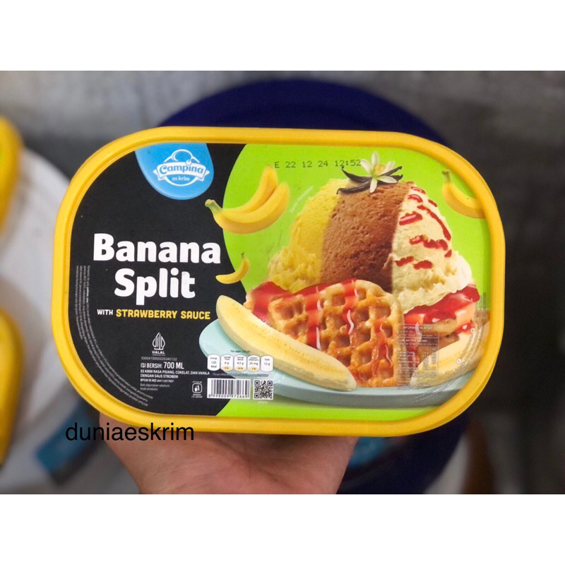 

Ice Cream Campina 700ml - Banana Split / Es Krim Campina