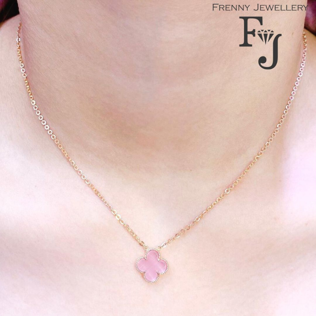 Kalung Emas Rose Gold VC Pink 17K